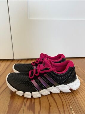 adidas adipure crazyquick Black and Pink Athletic Sneakers